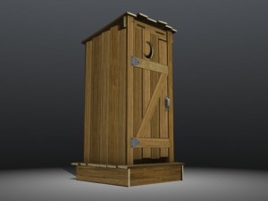 outhouse Modello 3D