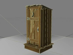 banheiro externo Modelo 3D