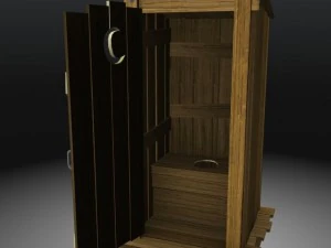 banheiro externo Modelo 3D