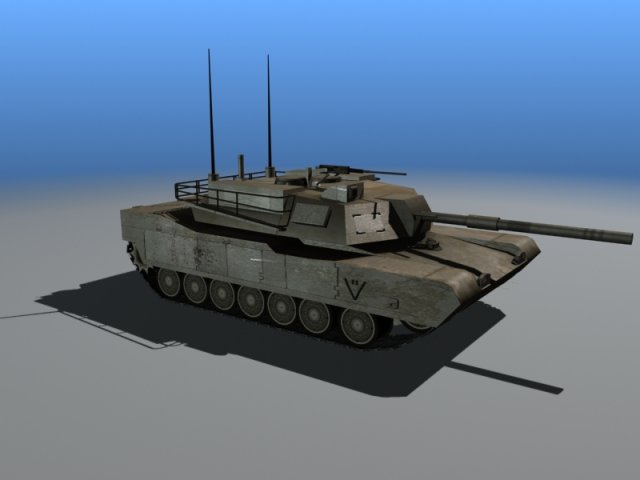 abrams m1 tank Modelo 3D .c4d .max .obj .3ds .fbx .stl .blend 