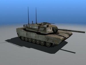 abrams m1 tank 3D-Modell