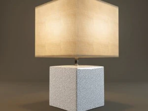 настільна лампа з керамічного куба 3D Модель