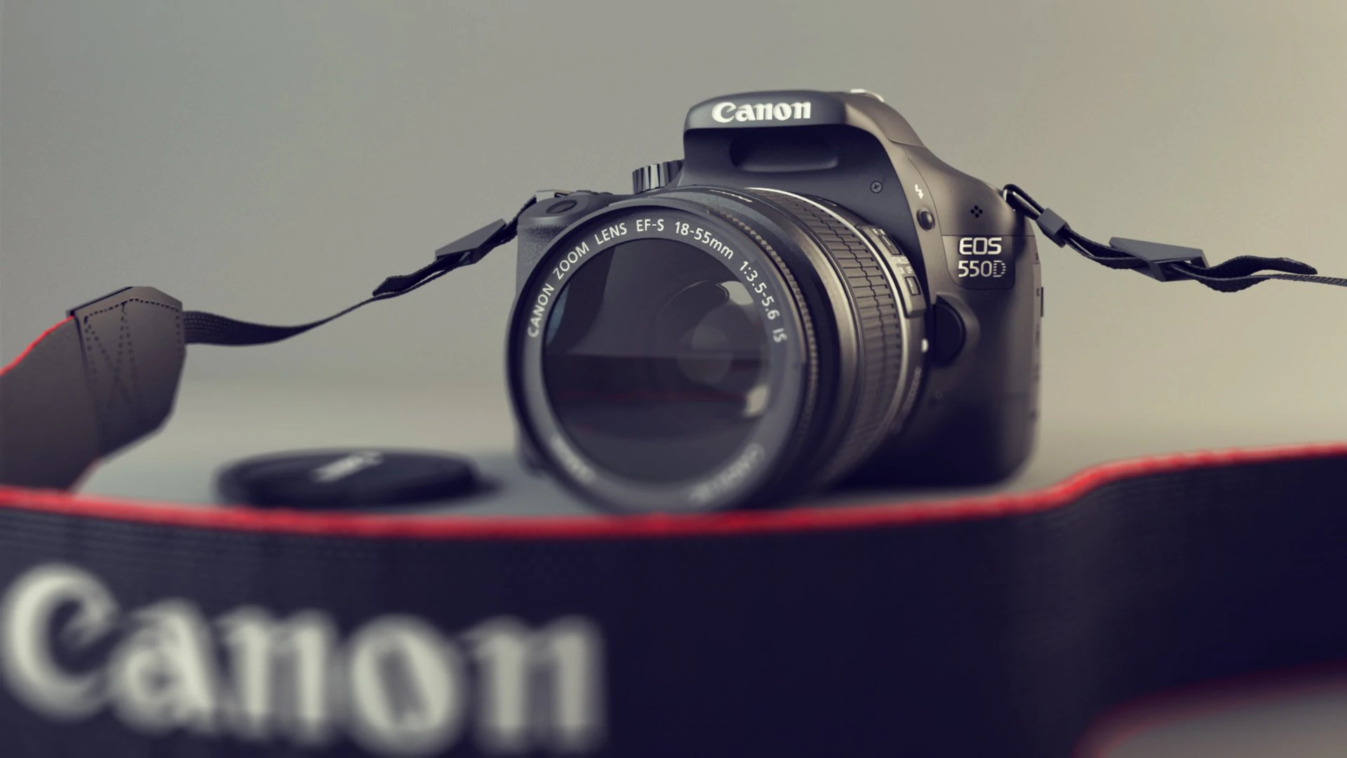 canon eos 550d  1855mm kit 3D Model .c4d .max .obj .3ds .fbx .stl .blend 