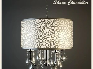 lampu gantung peneduh gelembung logam Model 3D