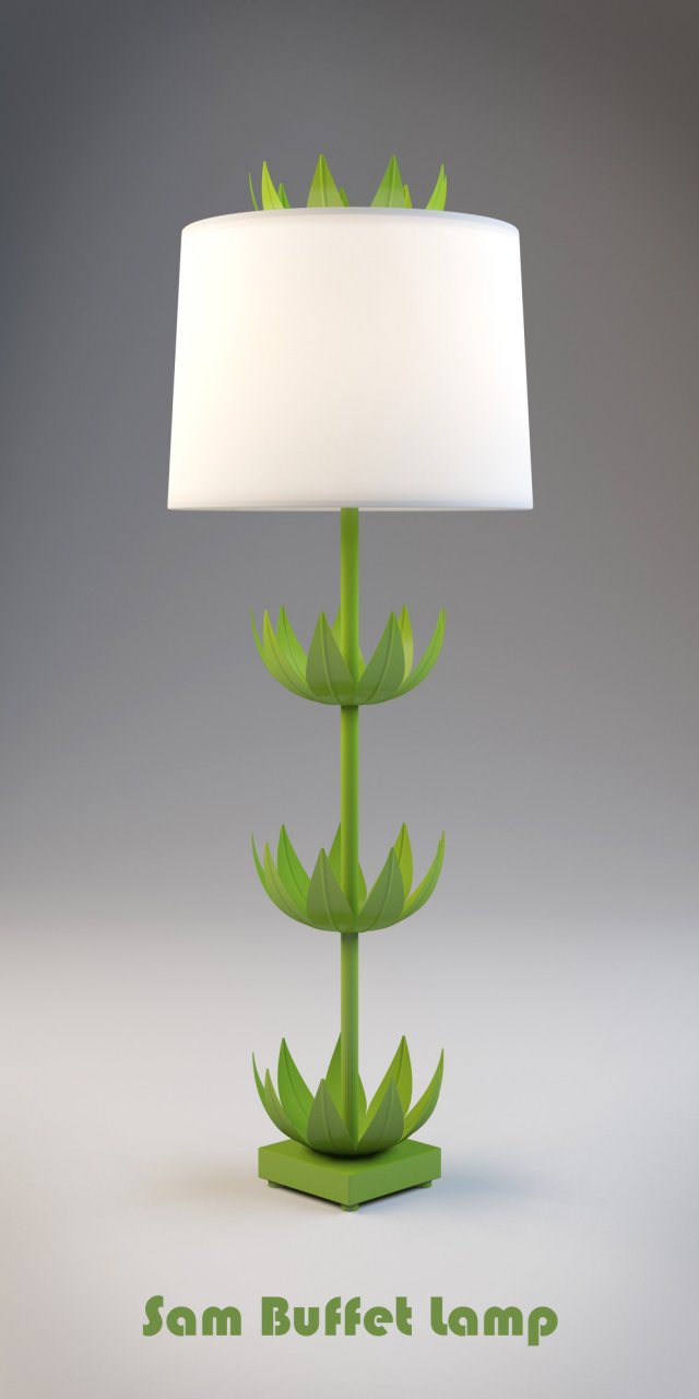sam buffet lamp Model 3D .c4d .max .obj .3ds .fbx .stl .blend 