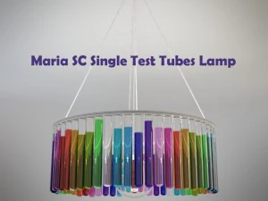 पानी ज्यूरेक द्वारा मारिया एससी सिंगल टेस्ट ट्यूब लैंप 3D मॉडल