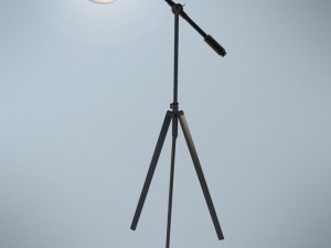 barre 65inch adjustable oil rubbed bronze floor l Modèle 3D