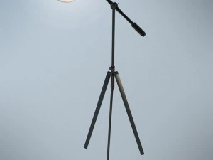 barre 65inch adjustable oil rubbed bronze floor l 3D Model