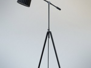 barre 65inch adjustable oil rubbed bronze floor l Modèle 3D