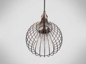 copper crystal pendant chandelier 3Dモデル