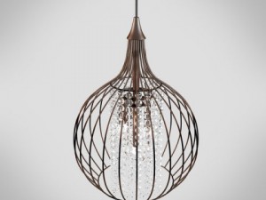 copper crystal pendant chandelier 3Dモデル