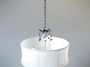 crystal chrome 3light chandelier 3D Model