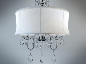 crystal chrome 3light chandelier 3D मॉडल