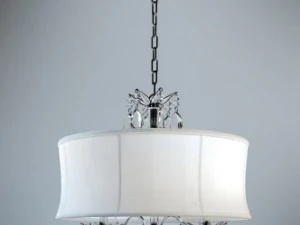 crystal chrome 3light chandelier 3D Model