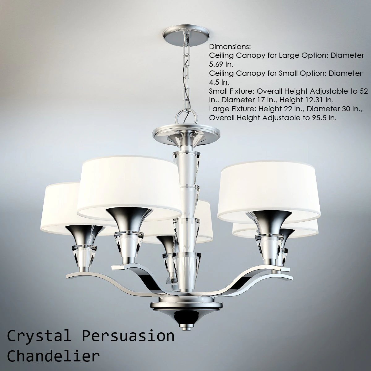 crystal persuasion chandelier 3D Model .c4d .max .obj .3ds .fbx .stl .blend