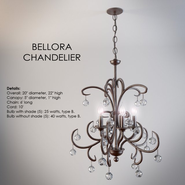bellora cahndelier 3D Model