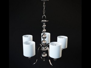 downtown collection 28 wide 5 light chandelier 3D मॉडल