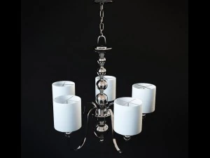 downtown collection 28 wide 5 light chandelier 3D Model