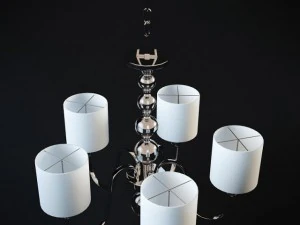 downtown collection 28 wide 5 light chandelier 3D Model