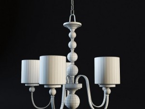 downtown collection 28 wide 5 light chandelier 3D मॉडल