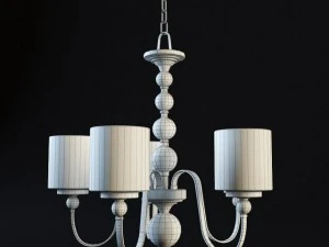 downtown collection 28 wide 5 light chandelier 3D Model