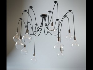 edison chandelier 3D Model