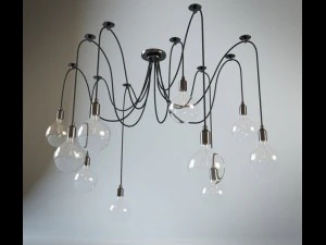 edison chandelier 3D Model