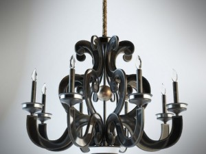 johnrichard collection eightlight chandelier Model 3D