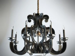 johnrichard collection eightlight chandelier 3D Model