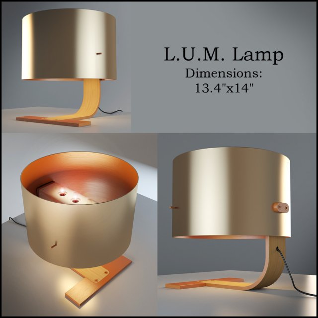 lum lamp 3D Modell .c4d .max .obj .3ds .fbx .stl .blend