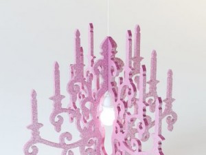 pink chandelier by twelve timbers Modèle 3D