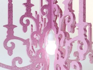pink chandelier by twelve timbers Modèle 3D