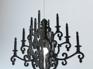 pink chandelier by twelve timbers Modèle 3D