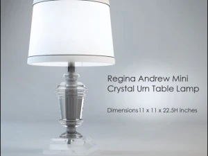 Lampada da tavolo Regina Andrew mini urna di cristallo Modello 3D
