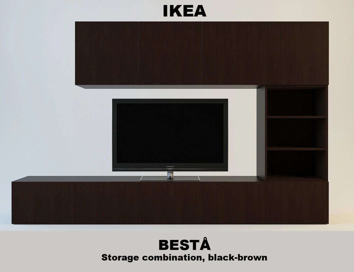 besta 49898124 ikea 3D Model .c4d .max .obj .3ds .fbx .stl .blend 