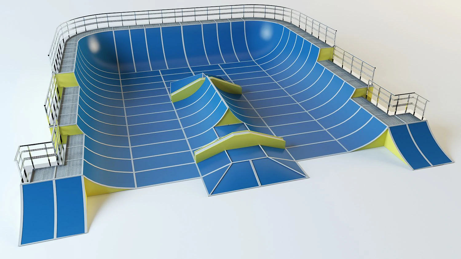 skate playground 3D Model .c4d .max .obj .3ds .fbx .stl .blend 