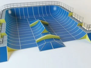 Skate-Spielplatz 3D Modell