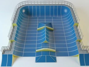 skate playground 3D Model