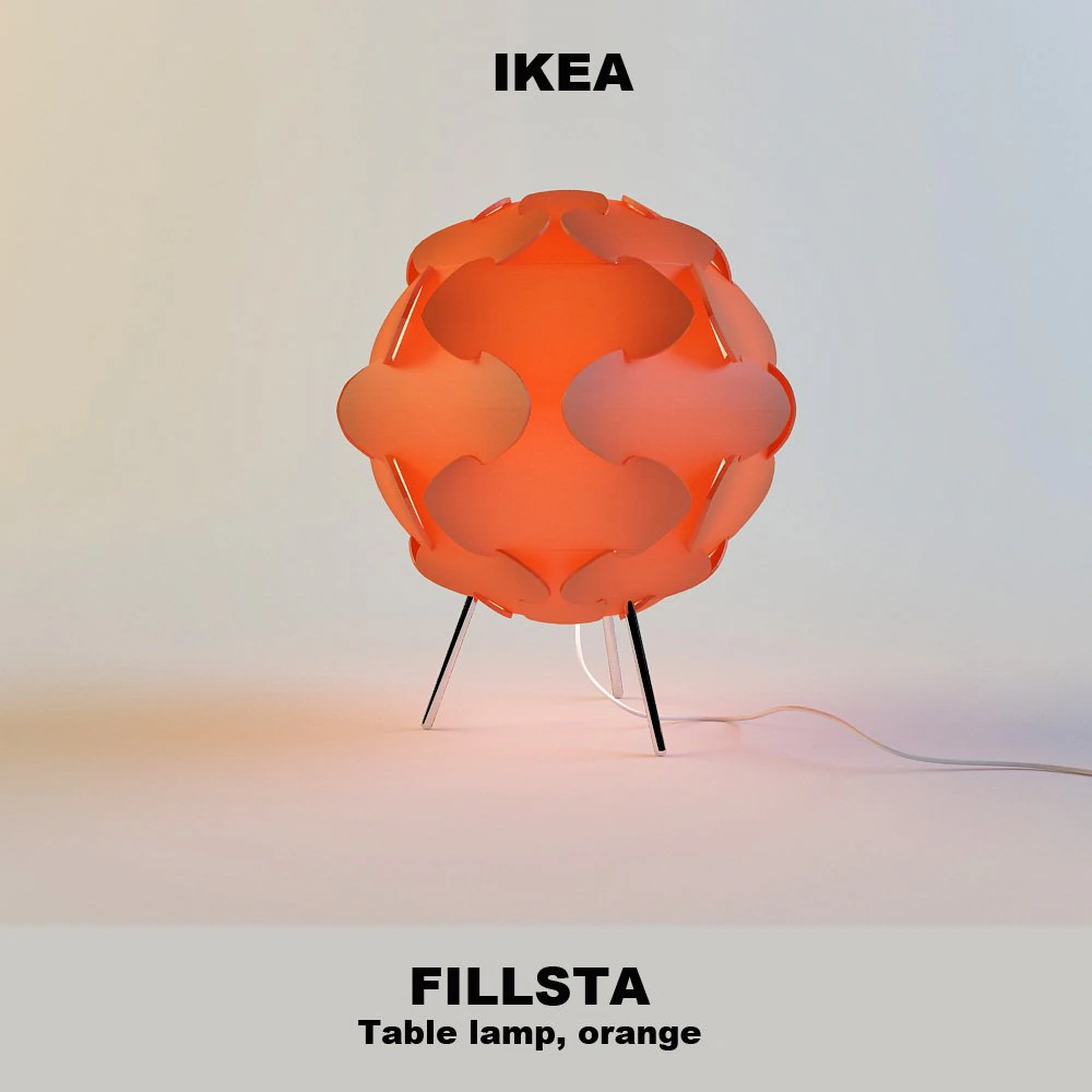 ikea fillsta 3D Model .c4d .max .obj .3ds .fbx .stl .blend 