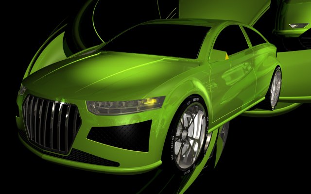 showcar 3D Model .c4d .max .obj .3ds .fbx .stl .blend 