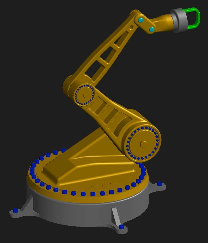 robot 3D Model .c4d .max .obj .3ds .fbx .stl .blend 