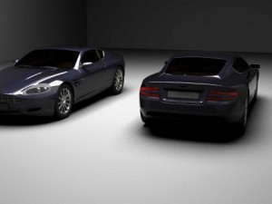 aston martin db9 3D मॉडल