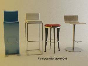 stools pack vol 1 3D Модель