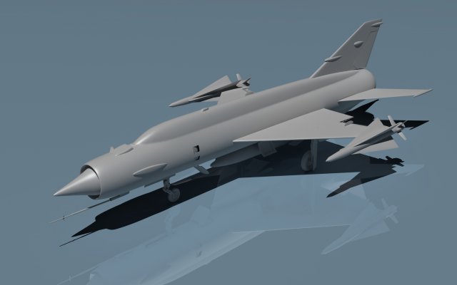 russian experimental fighter e152p 3D-Modell .c4d .max .obj .3ds .fbx .stl .blend 