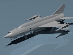 russian experimental fighter e152p Modello 3D