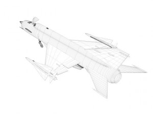 russian experimental fighter e152p 3D-Modell
