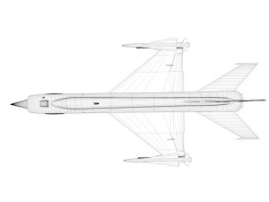 russian experimental fighter e152p 3D-Modell