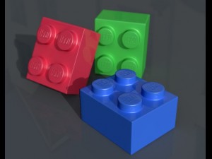 parts of lego Modello 3D