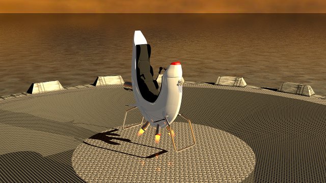 ein futuristisches vehicle 3D Модель .c4d .max .obj .3ds .fbx .stl .blend 