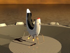 ein futuristisches vehicle Modèle 3D